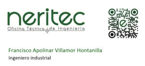 Tarjeta de visita NERITEC Oficina Técnica de Ingeniería tarjeta_FAVH_NERITEC_2021